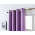 Cortinas leves de apagão roxo para sala de estar